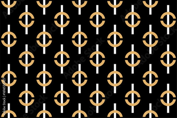 Fototapeta Seamless abstract geometric pattern. Vector Illustration.