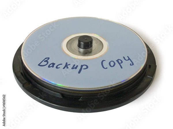 Fototapeta box with cd - backup copy