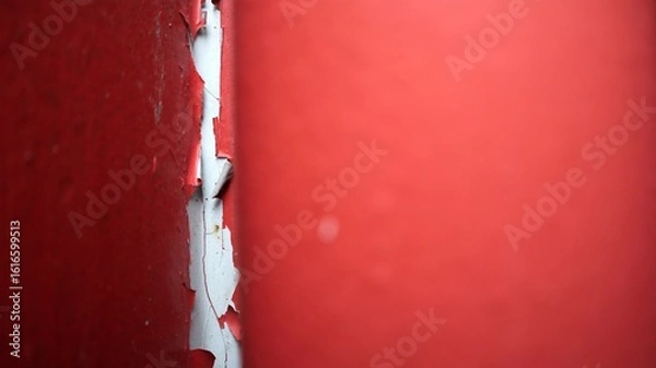 Obraz Background in strong red with peeling paint