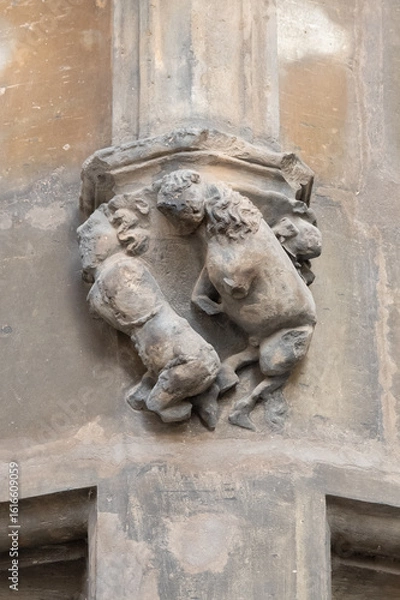 Fototapeta Karolinum, originally Collegium Carolinum, is the historical seat of Charles University in the building of its oldest university college, which was named after its founder, Charles IV.