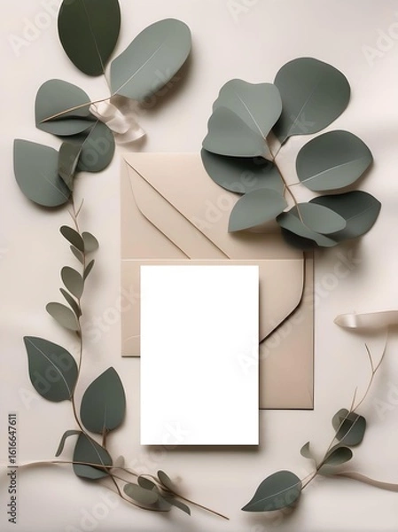 Obraz blank note paper on white background