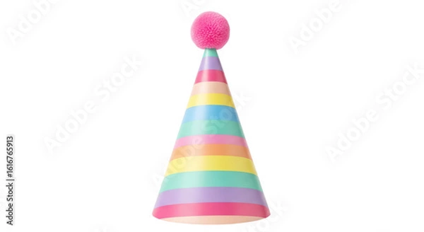 Obraz Isolated birthday hat