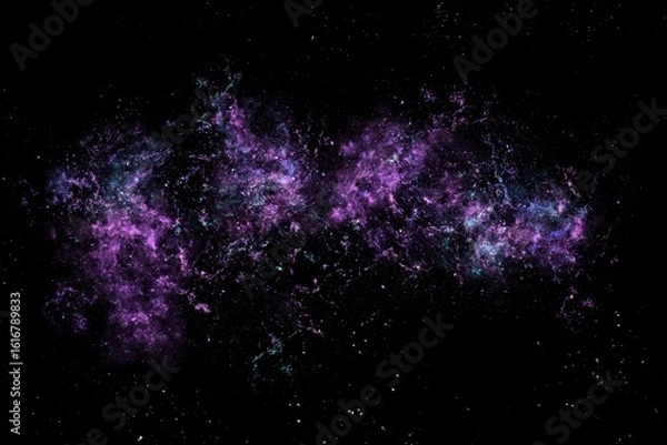 Fototapeta Purple Nebula Star Universe Galaxy Terxture Center Shape Background