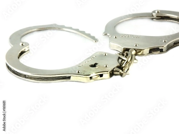Obraz isolated handcuffs