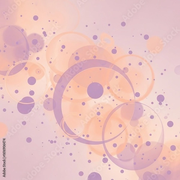 Fototapeta Abstract Blurred Light Bokeh Texture with Soft Pastel Circles and Dots, Modern Digital Background Element