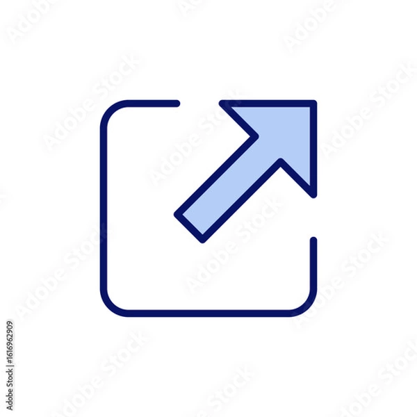 Obraz External link icon vector. link sign and symbol. hyperlink symbol
