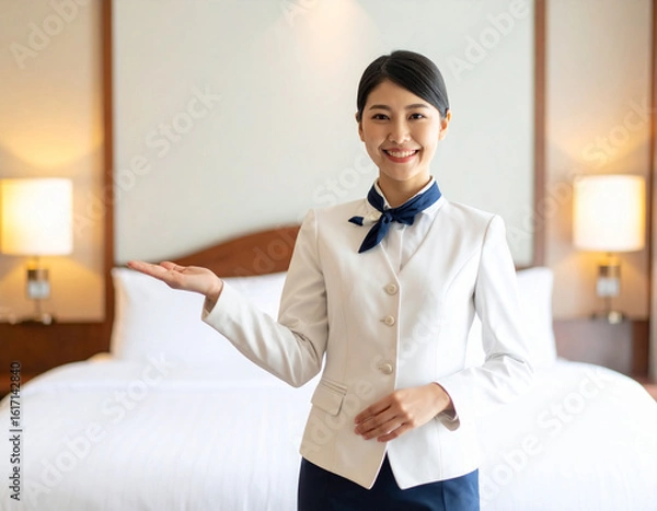 Fototapeta ホテルのコンシェルジュ