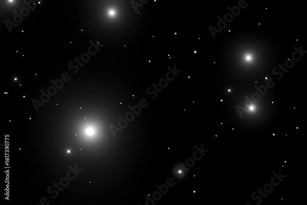 Fototapeta 黒背景に浮かぶ白い粒子