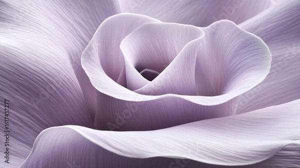 Fototapeta Close-up view of delicate, textured flower petals.