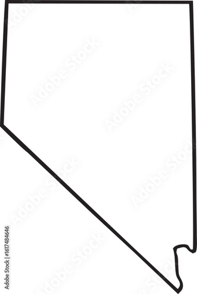 Obraz Vector State Outline Nevada