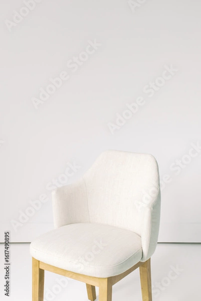 Obraz Blank White Wall Chair Studio Office Space
