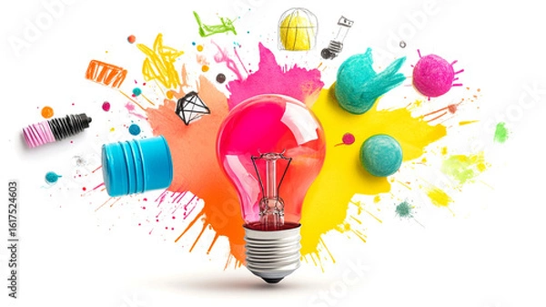 Obraz Idea Lightbulb Creativity Concept Image