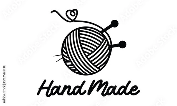 Obraz Beautiful Hand made logo design vector template illustration