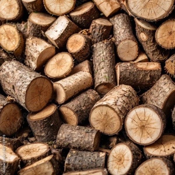 Fototapeta sawn logs