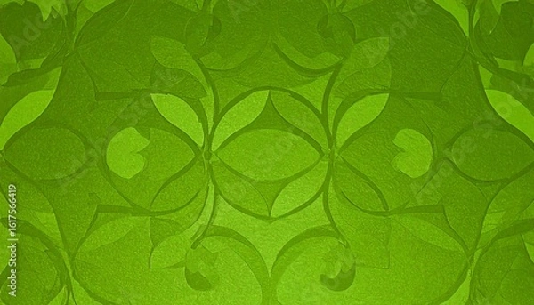 Obraz Green decorative pattern