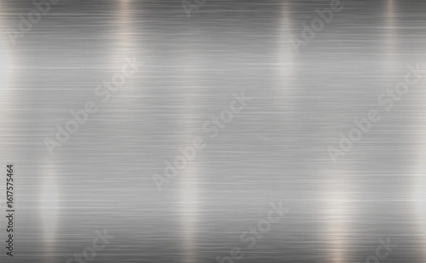 Fototapeta Vector grey metallic tones background. Abstract gradient bright and shiny light reflection brushed steel metal texture. Illustration for background, backdrop, web, wallpaper, print and design artwork.