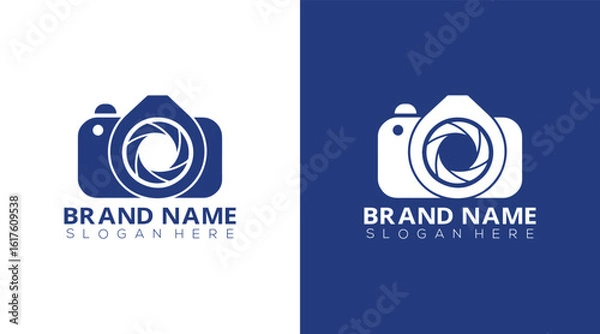 Fototapeta Camera icon Photography Typography Signature Photographer Minimalist Logo Vector Eps