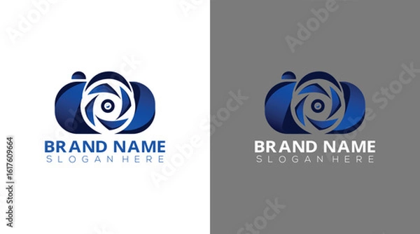 Fototapeta Camera icon Photography Typography Signature Photographer Minimalist Logo Vector Eps