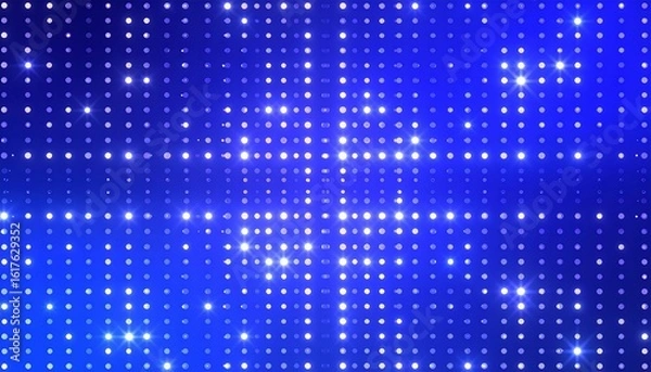 Obraz LED screen, blue light, glittering