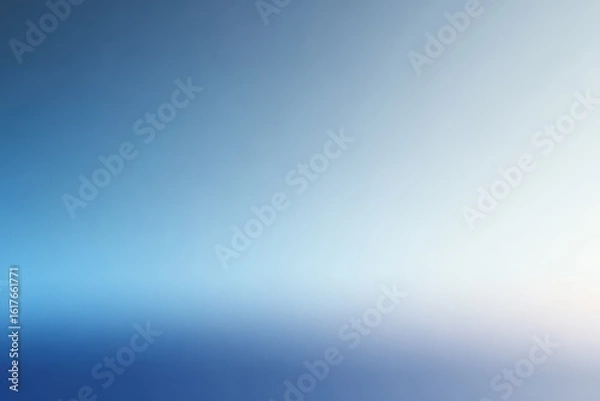 Obraz Gradient blue background transitioning from deep to light hues. Perfect for design, presentations, and creative projects.