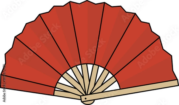 Obraz handfan illustration