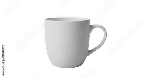 Fototapeta Ai generated image of a white ceramic mug isolated on a transparent background