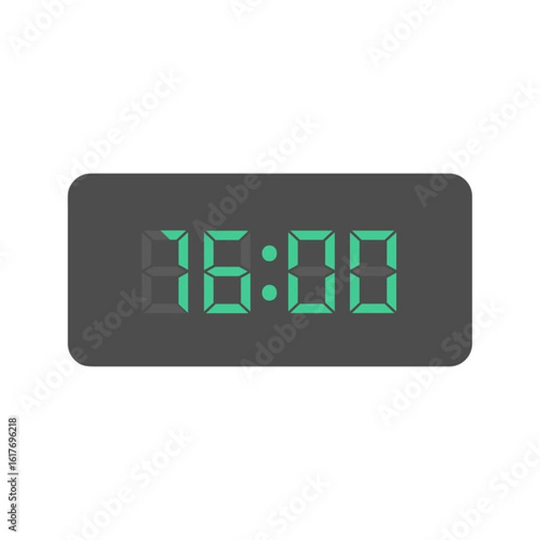 Fototapeta デジタル数字　時計　イラスト