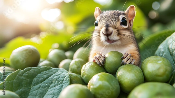 Obraz squirrel on a tree
