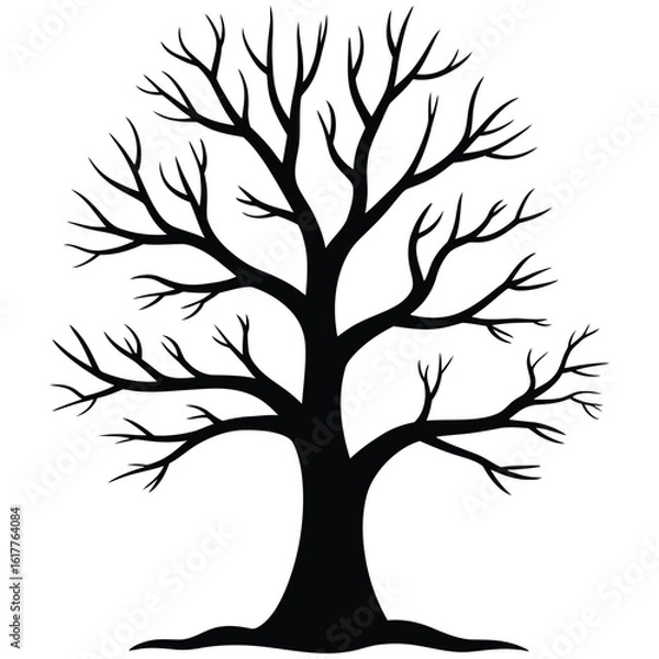 Fototapeta tree silhouette vector