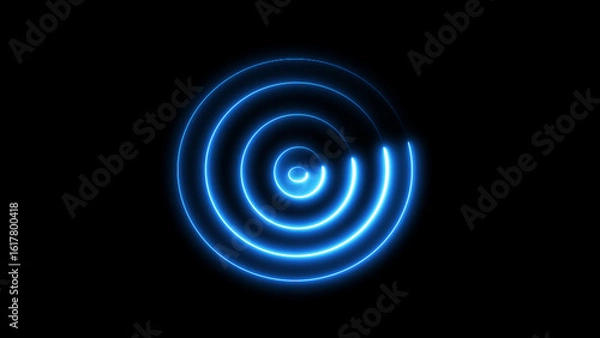 Fototapeta Loading Icon. graphics design Circle glow with blue tone background vector illustration