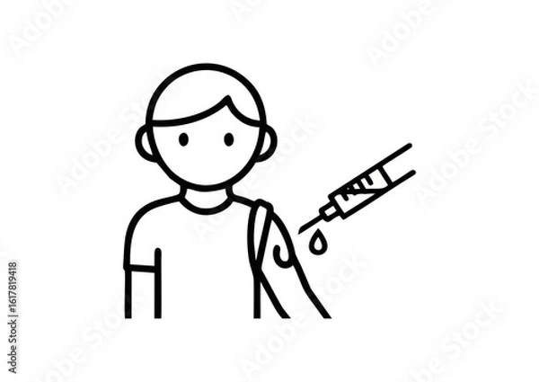 Obraz patient receiving an injection 