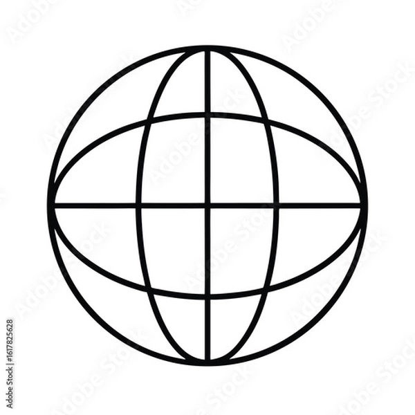 Obraz globe world icon clipart vector