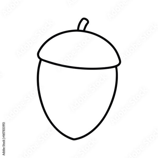 Obraz acorn simple line