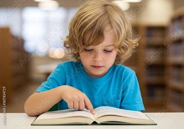Fototapeta Young Reader's Focus