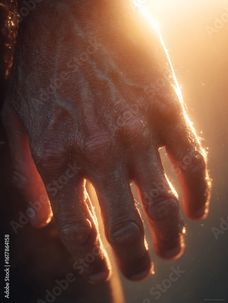 Obraz hand with lightning