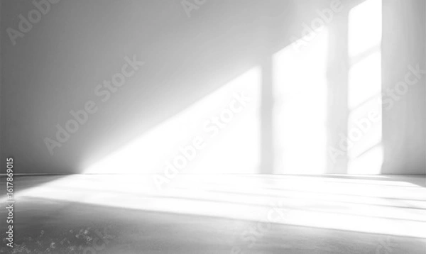 Fototapeta Realistic Window Shadow on Transparent Background	