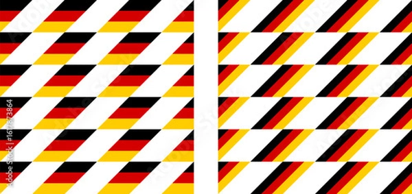 Fototapeta germany flag pattern set. abstract geometric background. vector illustration