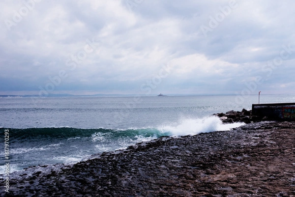 Obraz High waves in the ocean