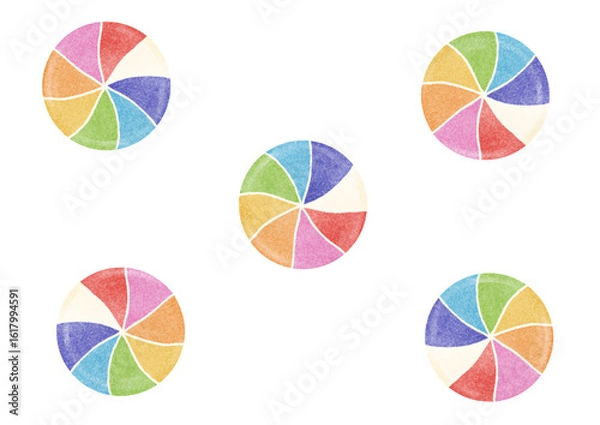 Obraz 風車飴のイラスト