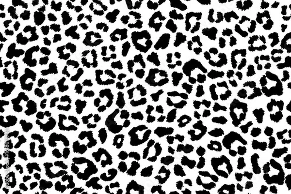 Obraz White leopard print seamless pattern for background 