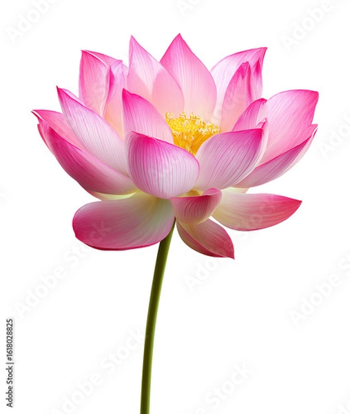 Fototapeta Lotus Flower Isolated on Transparent Background PNG
