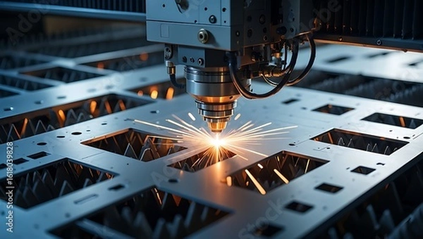 Obraz laser cutting steel