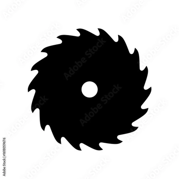 Fototapeta circular saw blade vector with trendy design