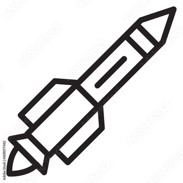 Fototapeta Missile  icon