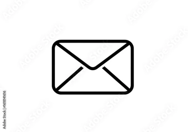Obraz Simple outline of an envelope.