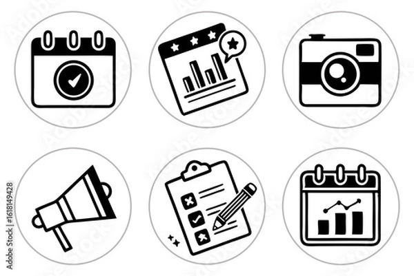 Obraz set of icons