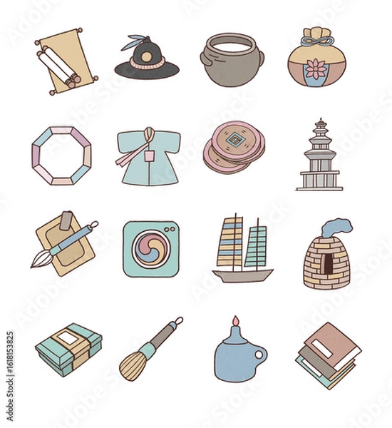 Obraz Korean Tradition Icons