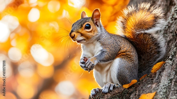 Obraz squirrel in the park