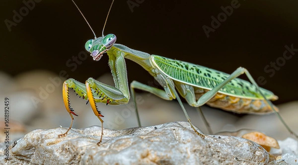 Obraz praying mantis on a branch