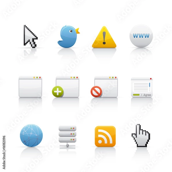 Obraz Icon Set - Web and Internet 8